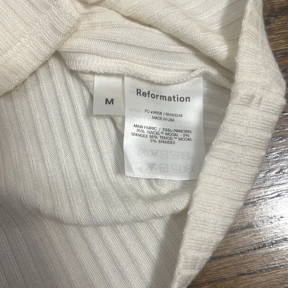 REFORMATION Gellar Top in White size M - Picture 8 of 10